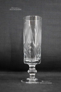 4 Glasses With Rhombuses H 14 Cm