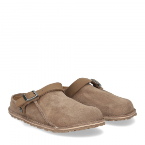 Birkenstock Lutry Premium 1025297 gray taupe Suede Leather