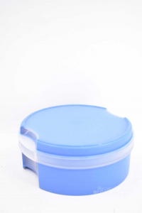 Contenitore In Plastica Tupperware Azzurro Per Biscotti 22 Cm