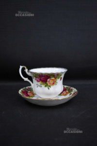 Cup From The Ceramic Saucer Royal Albert Fantasy Roses