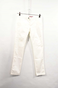 Pants Woman Jeckerson Size 28 White