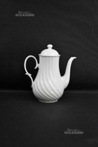 Teapot Coffee Maker Bavaria Ceramic White H 24 Cm Approx