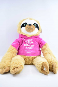 Stuffed Animal Bradipo Keep Calm And Hug Me Baby 66 Cm New