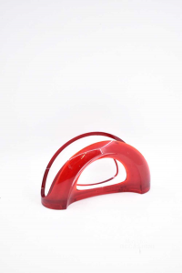 Holder Napkins In Plastic Guzzini Red White 17 Cm Length