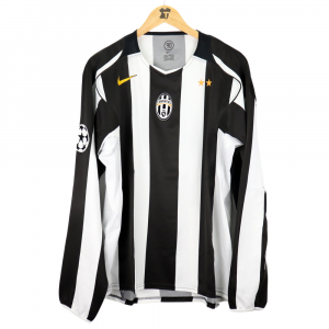 2004-05 Juventus #7 Pessotto Match Worn Shirt vs Maccabi Champions League Nike
