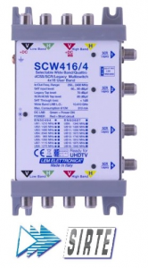 MULTISWITCH LEM SCW416/4  dCSS HVHV/WideBand, 4  derivate con 16 User Band ciascuna compatibili con funzioni SKY SCR e dCSS