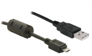 micro USB-B / USB M/M - 1MT +Ferrite