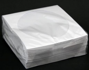Bustine CD in CARTA bianca con aletta -100PZ