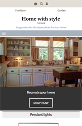 Storeden theme - mobile preview - Vintage Home Style